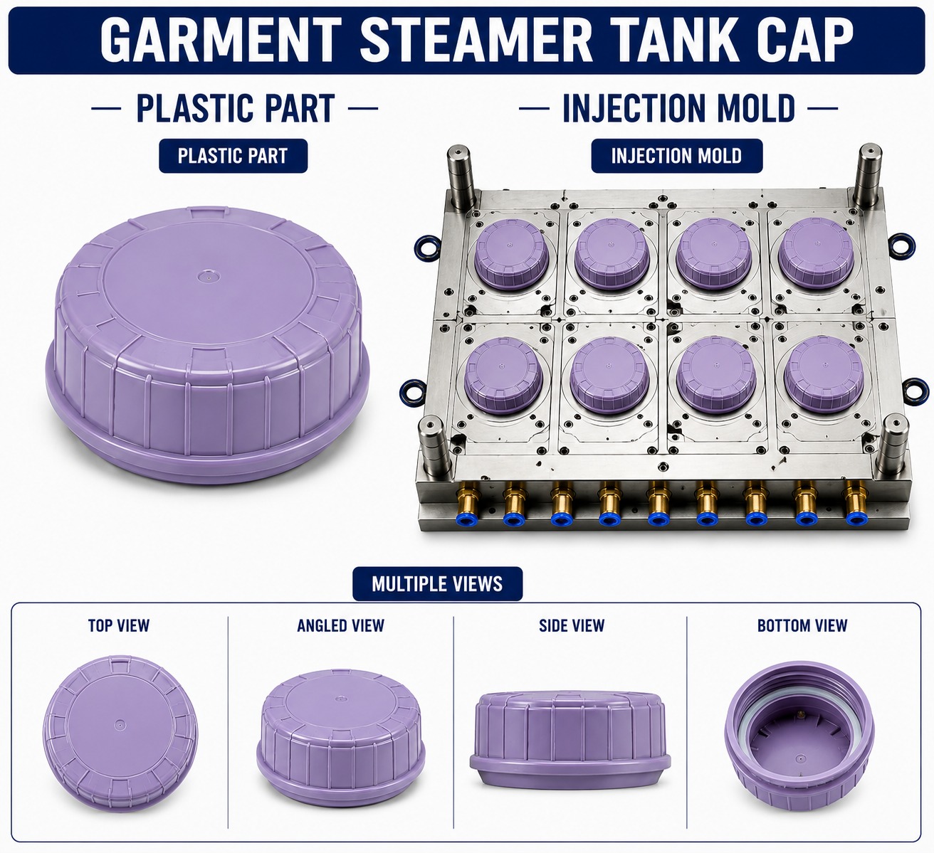 Garment Steamer Plastic Tank Cap Mould and Moulding Service
